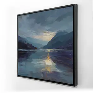 212 MAIN Obscure-Gray Framed Wall Print, 24x24 in., Minimalist Home Decor Artwork for Elegant Room Styling, Ideal Gift (C1FC24246NVHPN)