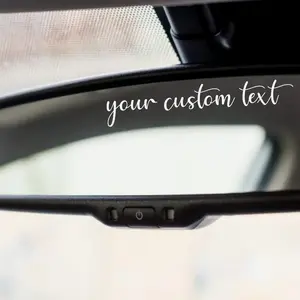Custom Text Sticker For Car Mirror, Decal For Passenger, Personalized Decal For Car Mirror, Rear View Mirror Sticker, Girl Car Decals 3