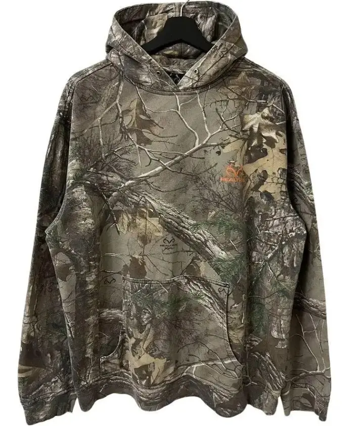 Realtree Camo Hoodie, Long Sleeve Hunting Sweatshirt, Men’s Camouflage Hunting Hoodie