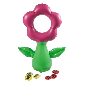 Inflatable Flower & Insects Bean Bag Toss Game - 24" x 36", 5 Pieces