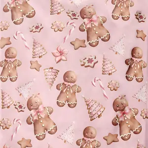 Gingerbread Man Pattern Blanket, 1 Count Soft Comfortable Throw Blanket, Bedroom Bedding Blankets, Warm Napping Blanket for Home Office Travel