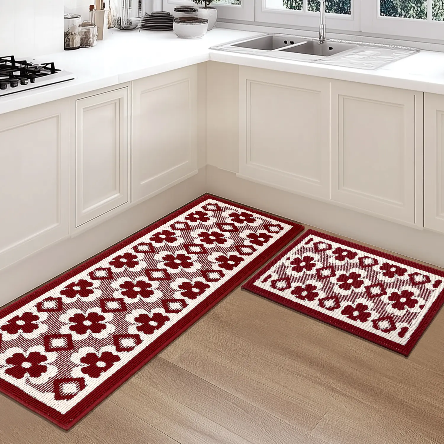 Four-leaf clover red - 2 PIECES