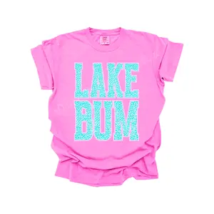 Lake Bum Cheetah Comfort Color T-Shirt