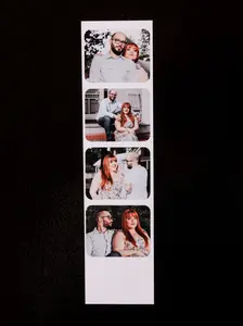 Classic Photo Booth Picture Magnet 2x8 Inches Personalized Print for Home & Work Decor Party Favors Gifts Magnetic Design