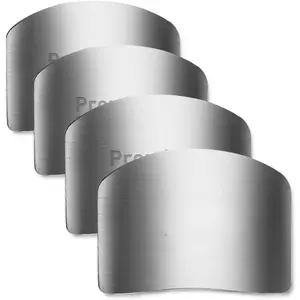 Finger Guards for , 4 count Stainless Steel Finger Protector for  ,  Guard, Chopping Protector for Dicing and Slicing in Kitchens