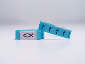 Christian Bracelet | Tap to Get Daily Verse | Grace Peace - NFC Bracelet 15x170mm Elastic Stretch Woven