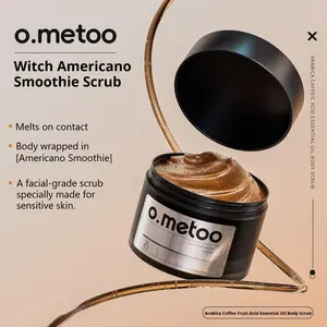 Witch Americano Smoothie Scrub, Arabica Coffee Fruit Acid Body Scrub – Exfoliating & Hydrating Shower Polish with Essential Oils, Full-Body Use, Long-Lasting Scent