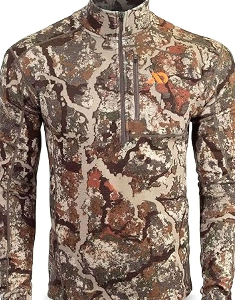 Men's Furnace Quarter Zip - Merino Camo Hunting Long Sleeve, Insulated Midlayer, Hunting Gear For Men 1 00W