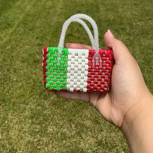 Bolsita Llavero Tri Color Mexicana Keychain/Pouch