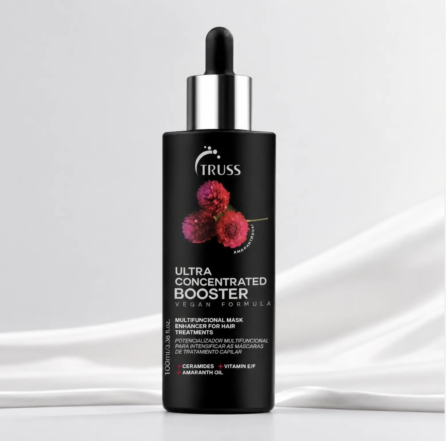 Concentrated Moisturizing Booster Serum with Ceramides & Amaranth Oil, Repairing Treatment for Your Hair Care Routine, For All Types, 100ml, Adults