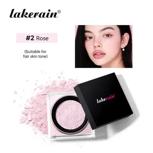 Lakerain Square Compact Setting Powder - Waterproof, Sweatproof, Oil-Control, Lightweight, Matte Finish, Long-Lasting Loose Powder, Face Setting Powder, Makeup Setting Powder