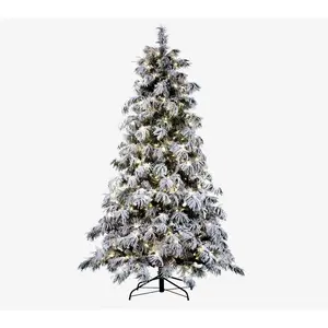 7.5'  Berkshire Snowy Christmas Tree with LED Lights