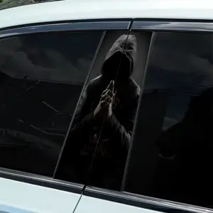 2 Diablo Prayer Car Decals - Waterproof and Scratch Resistant Vinyl Stickers, Easy to Apply and Remove, Self-Adhesive Protective Stickers for Cars, Laptops, Helmets, Motorcycles and Refrigerator Decorations, Refrigerator Stickers