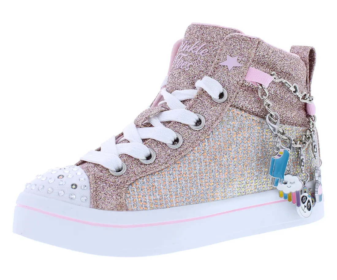 Skechers Lights Twi-Lites 2.0 Twinkle Charms PS Kids' Sport Shoes for Girls, Kids Outdoor Play, Casual Wear, Kids Size, Athleisure Kid's Sneakers