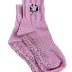 Lucky Girl Horseshoe Grip Socks