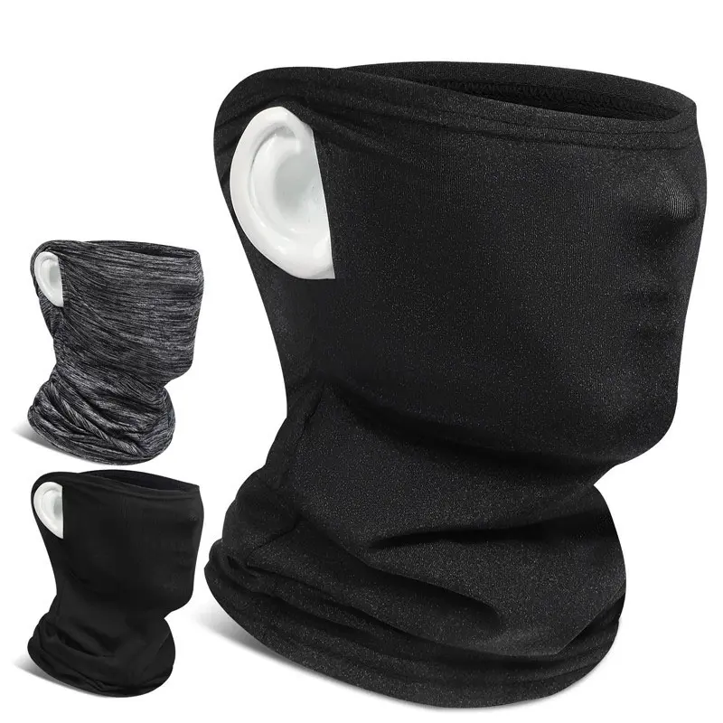 WEST BIKING New model bicycle hook design sun protection sports face mask, comfortable ice silk fabric triangular veil, quick-drying mask