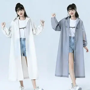 5 adult raincoats, long one-piece, rainproof, suitable for outdoor camping and hiking trips, thick and portable raincoats for both men and women