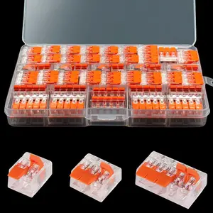 Fast Splice Wire Terminals Kit, Terminal Plug Kit, Universal Lever Wire Connectors, Electrical Wire Connectors with PVC Flame Retardant Shell, Multifunctional Home Appliance Repair Parts, Halloween Gifts