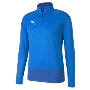 PUMA Mens Teamgoal 23 Quarter Zip Casual Outerwear Casual - Blue