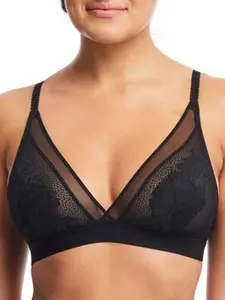 21303 QT Intimates Lace and Mesh Bralette 0.0 star rating Write a review