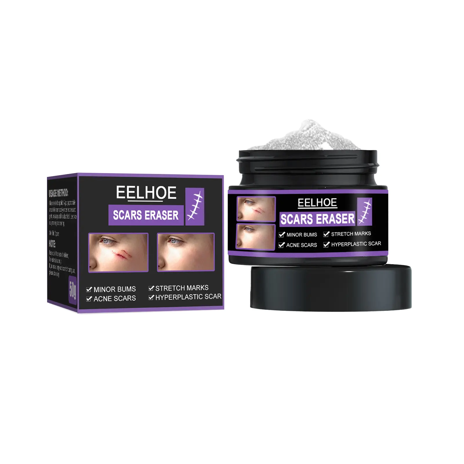 EELHOE Scar Repair Cream to lighten scars, smooth skin, repair skin wounds, moisturize skin care cream