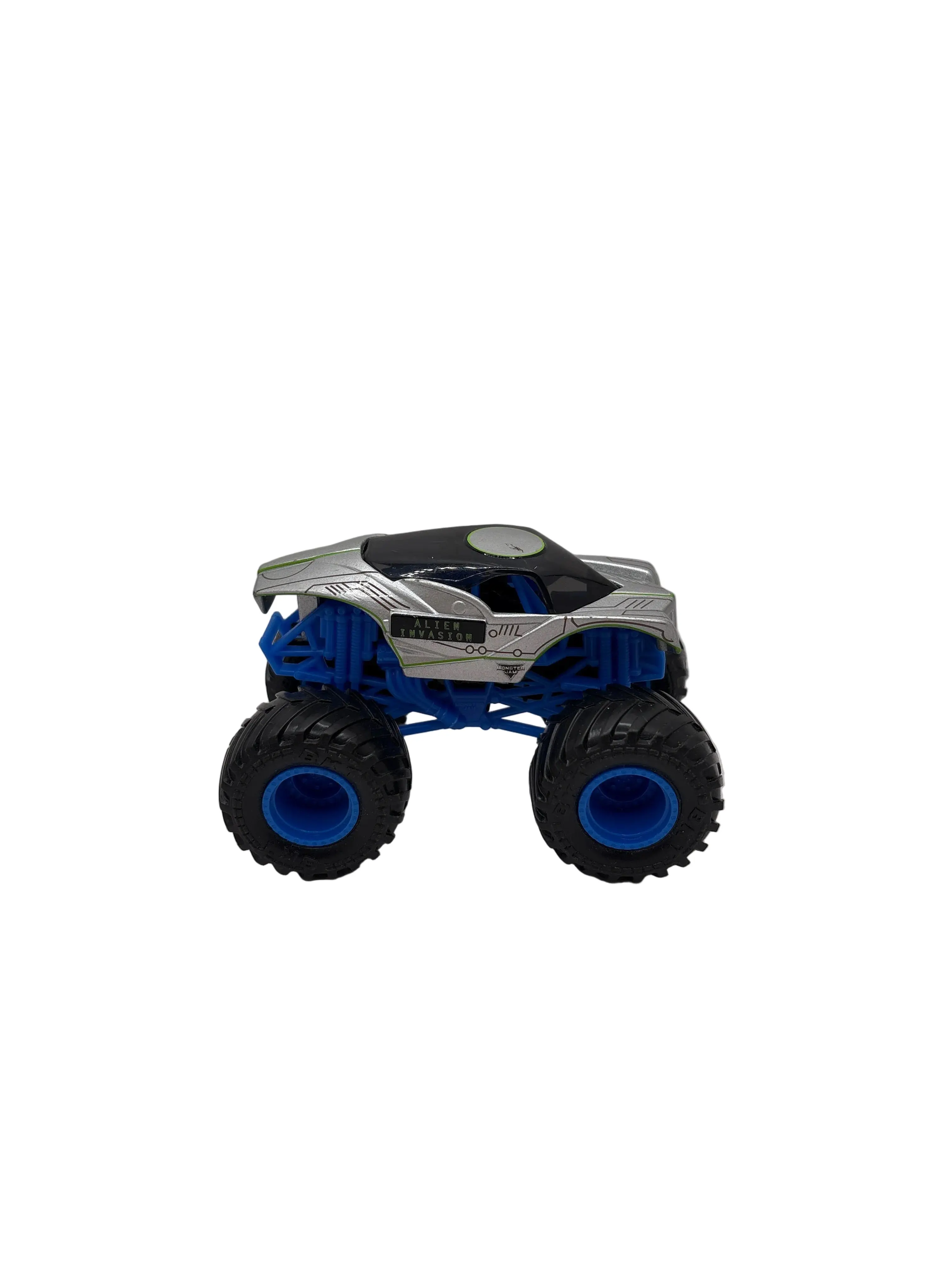 Monster Jam Alien Invasion Monster Truck Diecast silver - TikTok Shop