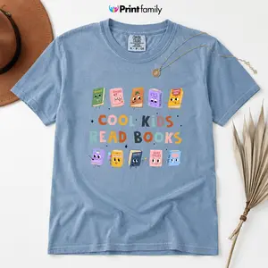 Cool Kids Read Books Shirt, Teacher Shirts, Kindergarten Teacher Shirt, School Librarian Shirt, Reading Teacher Shirt, Teacher Gifts - Printfamily