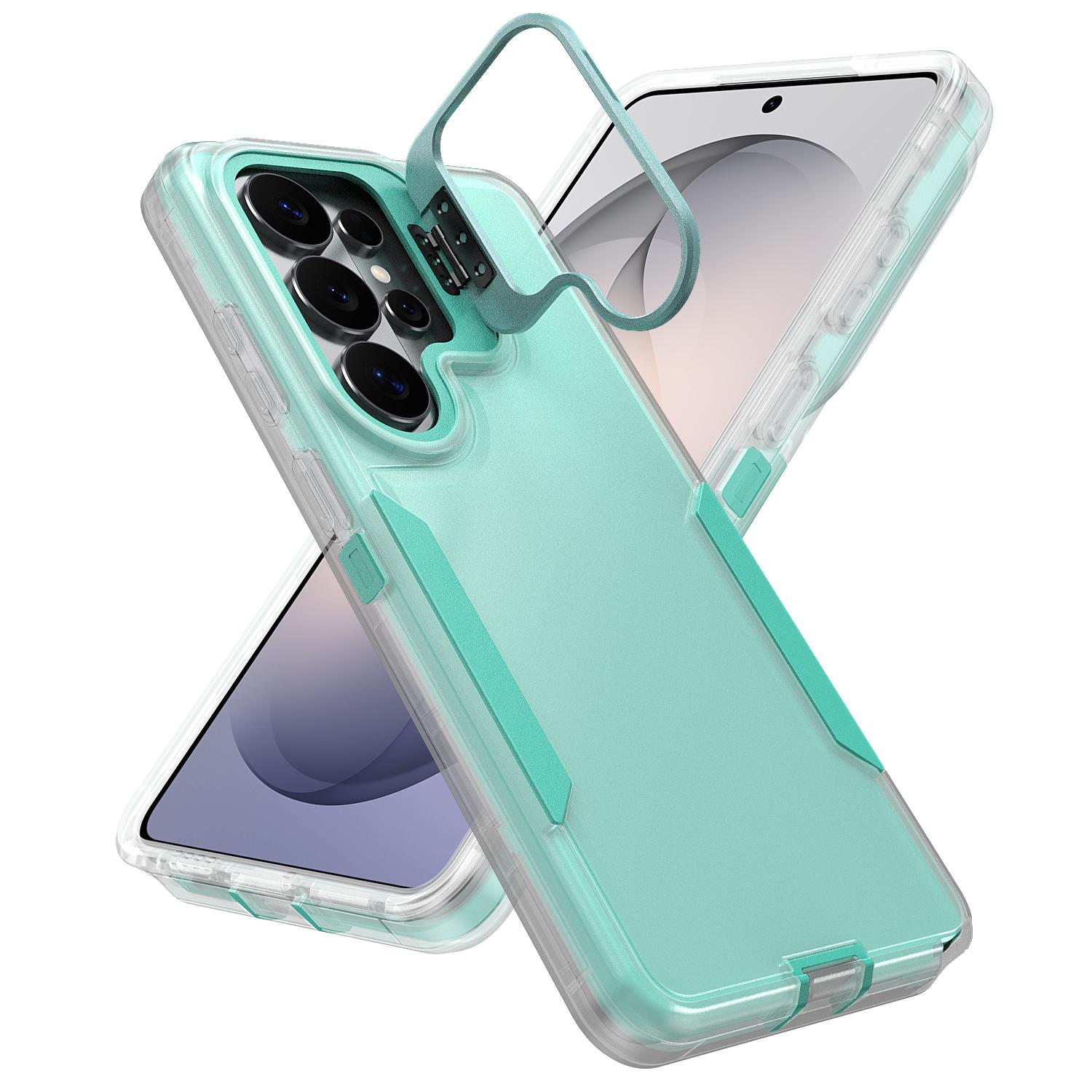 For Samsung Galaxy S26 Ultra S25 S24 Plus Phone Case with Lens Stand, Military-Grade Protection, Contrasting Colors Double-layer With Charging Port Dust Cover,Scratch-Resistant Back For Samsung Galaxy S26 Ultra S25 S24 Plus Phone Case with Lens Stand, Military-Grade Protection, Contrasting Colors Double-layer With Charging Port Dust Cover,Scratch-Resistant Back