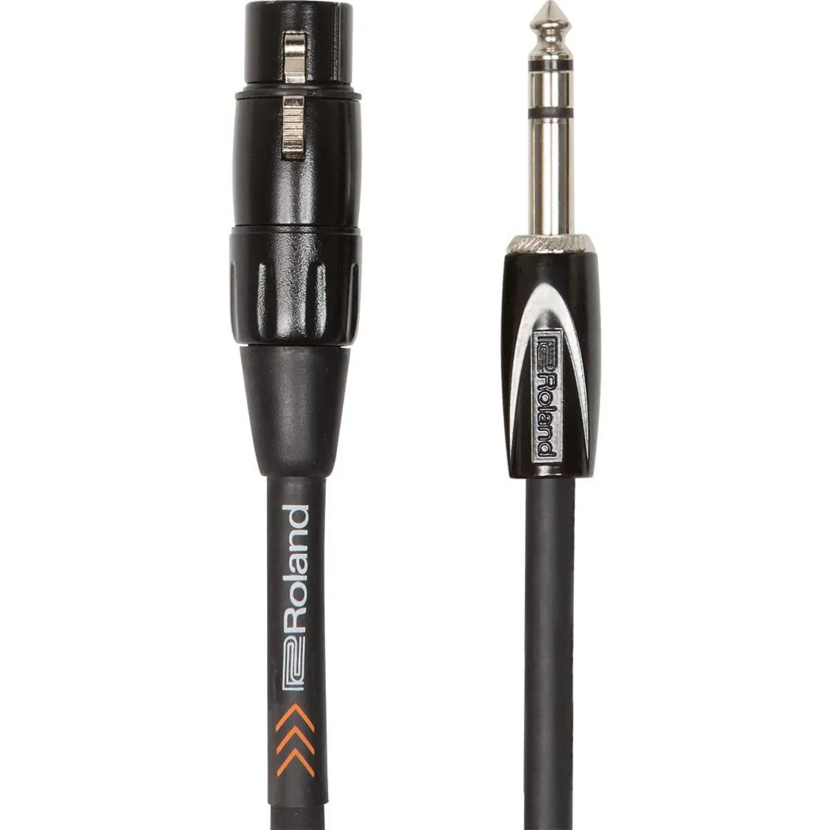 Roland Black Series 3' Balanced Interconnect Cable, 1/4" TRS Male to XLR Female Connector