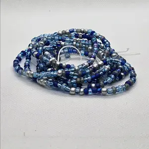 Midnight Sky Waist beads (tie-on 50 inch)