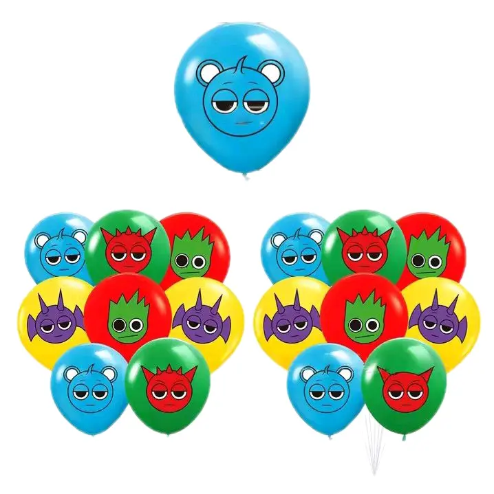 16 12IN SPRUNKI BALLOONS