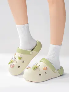 Women's Comfortable Eva Slip-On Garden Shoes, Fashion Design, Height Increasing Durable Thick Sole, Lightweight Breathable Casual Shoes, Garden Clogs