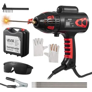 【Summervibes】VEVOR Portable Handheld Welding Machine,  , 20 - 130A Portable ARC Welder with Stepless Current Adjustment & IGBT Inverter, 115V Handheld Stick Welder Digital Display Fit for 1/16"-1/8" Welding Rods