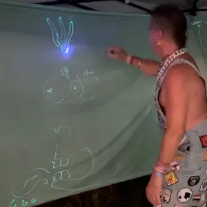 LaserDraw Interactive Luminous Tapestry - Draw with Light Gift Set