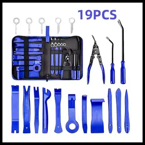 19-Piece Car Removal Tool Set, Auto Panel Dashboard Door Speaker Decorative Tools Kit, Interior Repair Pack with Storage Bag, Automotive Maintenance Tools