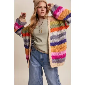 Rainbow Crochet Cardigan