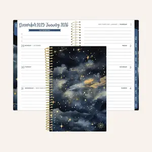 Bloom's 2026 Soft Cover Planner 4" x 6" Midnight Sky Portable Year-Round Organizer with Durable Covers & Lay-Flat Binding
