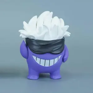 8cm Anime Jujutsu Kaisen Figures Cute Satoru Gojo Action Figure Cos Gengar Toys PVC Collection Dolls Ornament Model