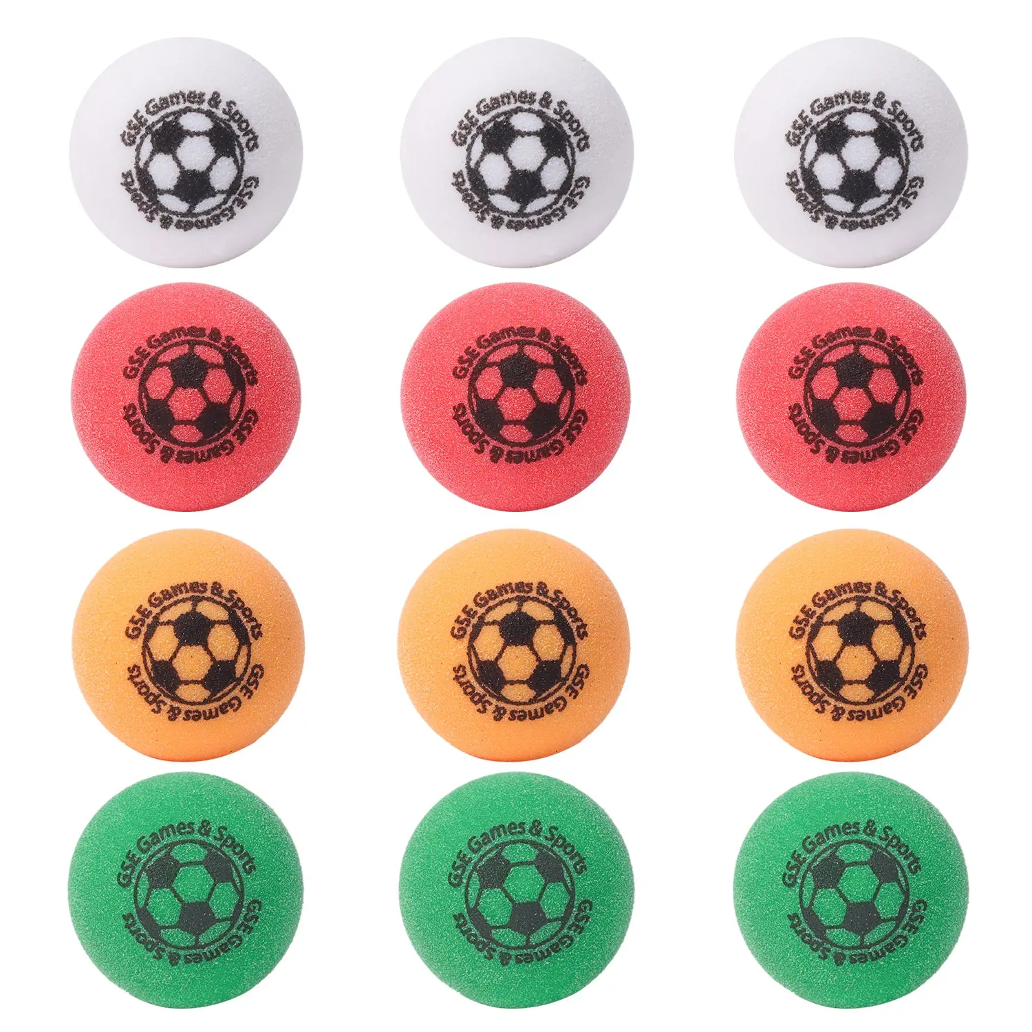 Regulation Size Table Soccer Foosball, Tabletop Replacement Balls (Multi Color)