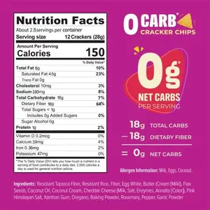 Keto crackers zero/low carb no sugar (Sea Salt) delicious crackers gluten free healthy for adults and kids (3 Packs) snack Keto friendly snack from Keto Naturals