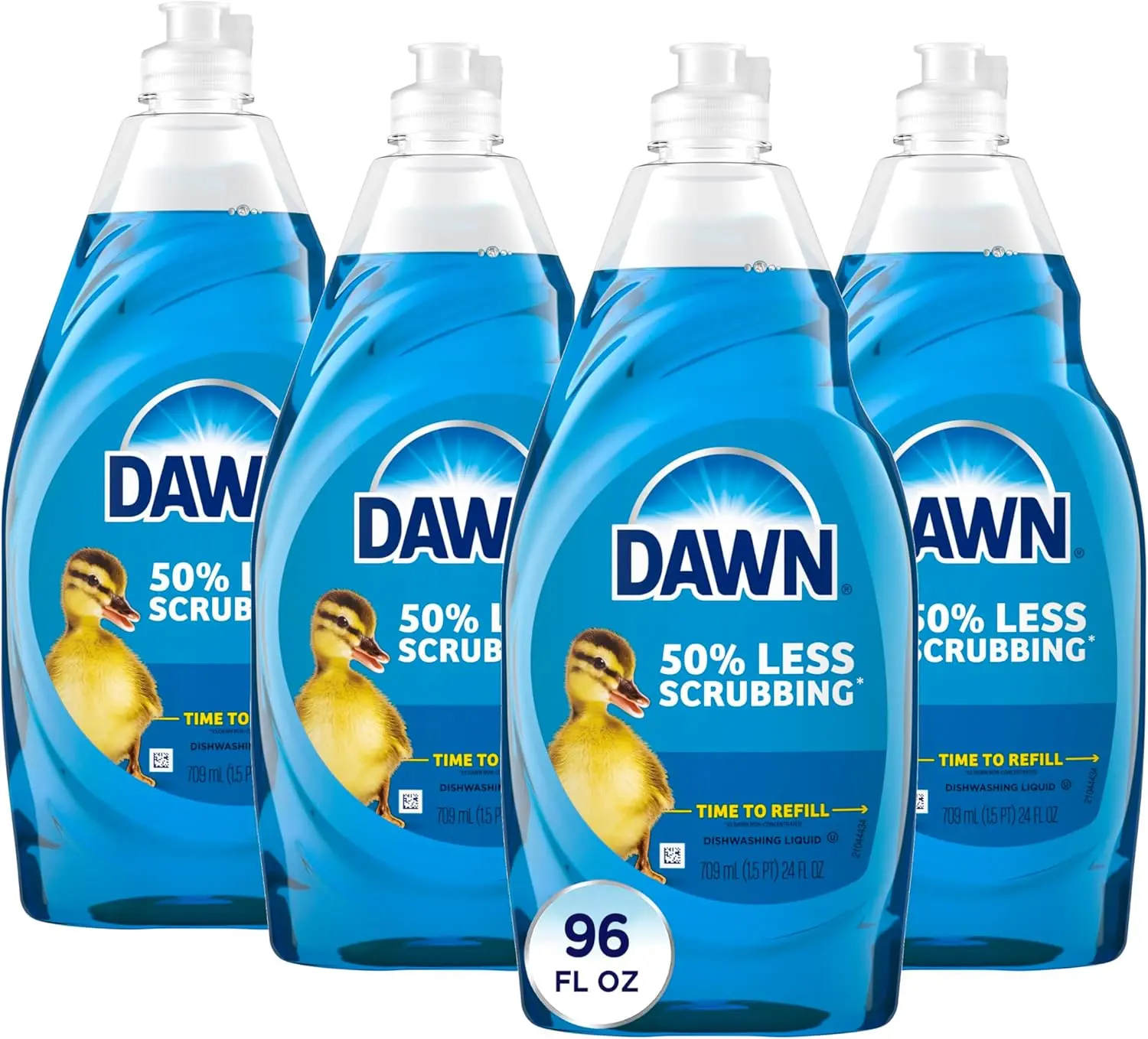 4 Pack x24 Fl Oz Bundle Dishwashing Liquid, Original, Dish Soap Liquid, Dish Soap Refill