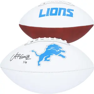 Amon-Ra St. Brown Detroit Lions Autographed Franklin White Panel Football - Fanatics Authentic Certified