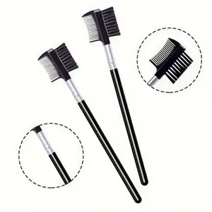 5pcs Eyelash Comb Easily Separate Lashes After Curling and Mascara Application, Eyebrow Comb Evenly To Separate Eyebrow, Keep Your Eyebrow Tidy and Clean, Handle with Smooth Surface, Easy To Handle, Lightweight and Easy To Carry, Brushes