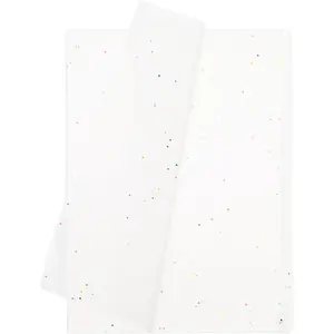 50 Sheets White  Bag Tissue Paper, 20 x 13 Inch Glitter Tissue Paper for  Wrap, Filler Flower, DIY Crafts and Birthday Wedding Decor