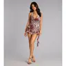 Wild Bloom Mesh Halter Romper