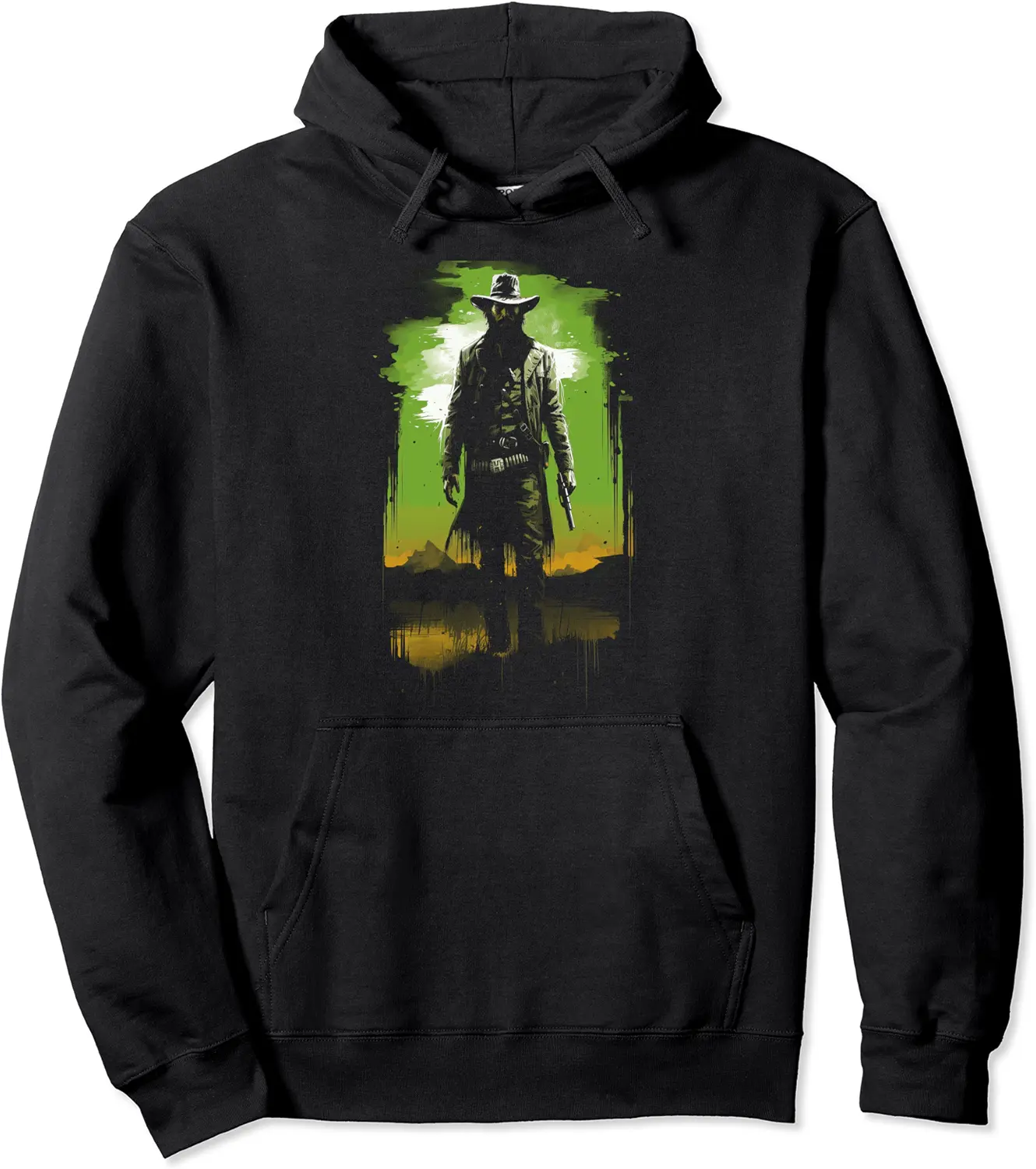 Cowboy Horseback riding Saloon Gunfight Sheriff Pullover Hoodie - Gabriellef Shop 62B0CNY44QWH
