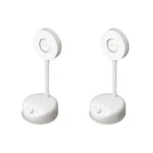 2Pack 360° Rotatable LED Magnetic Decorative Wall Light 3m Motion Sensor 3000K 6000K Dual Warm Cool Light 1200mAh USB-C Rechargeable 5H Runtime Night Mode Hallway Bedroom Display Lighting