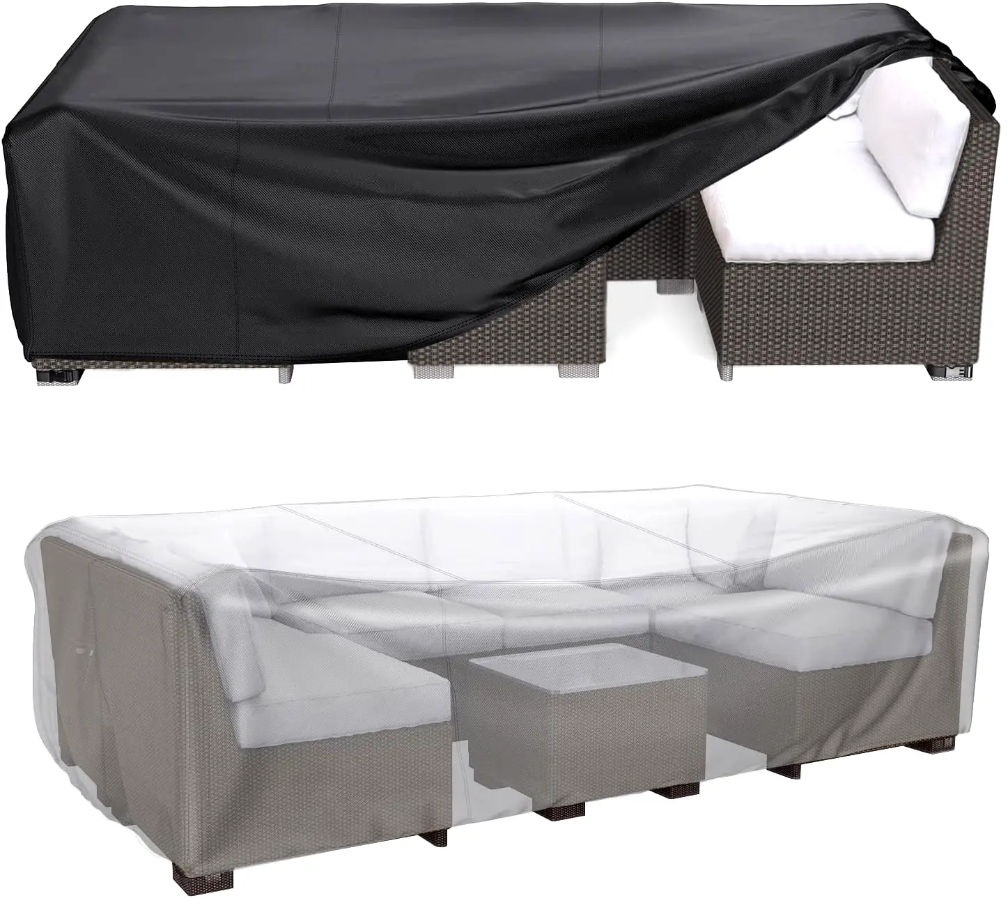 Patio Furniture Covers, Extra Large Outdoor Furniture Set Covers Waterproof, Rain Snow Dust Wind-Proof, Anti-UV,dorm essentials,home essentials