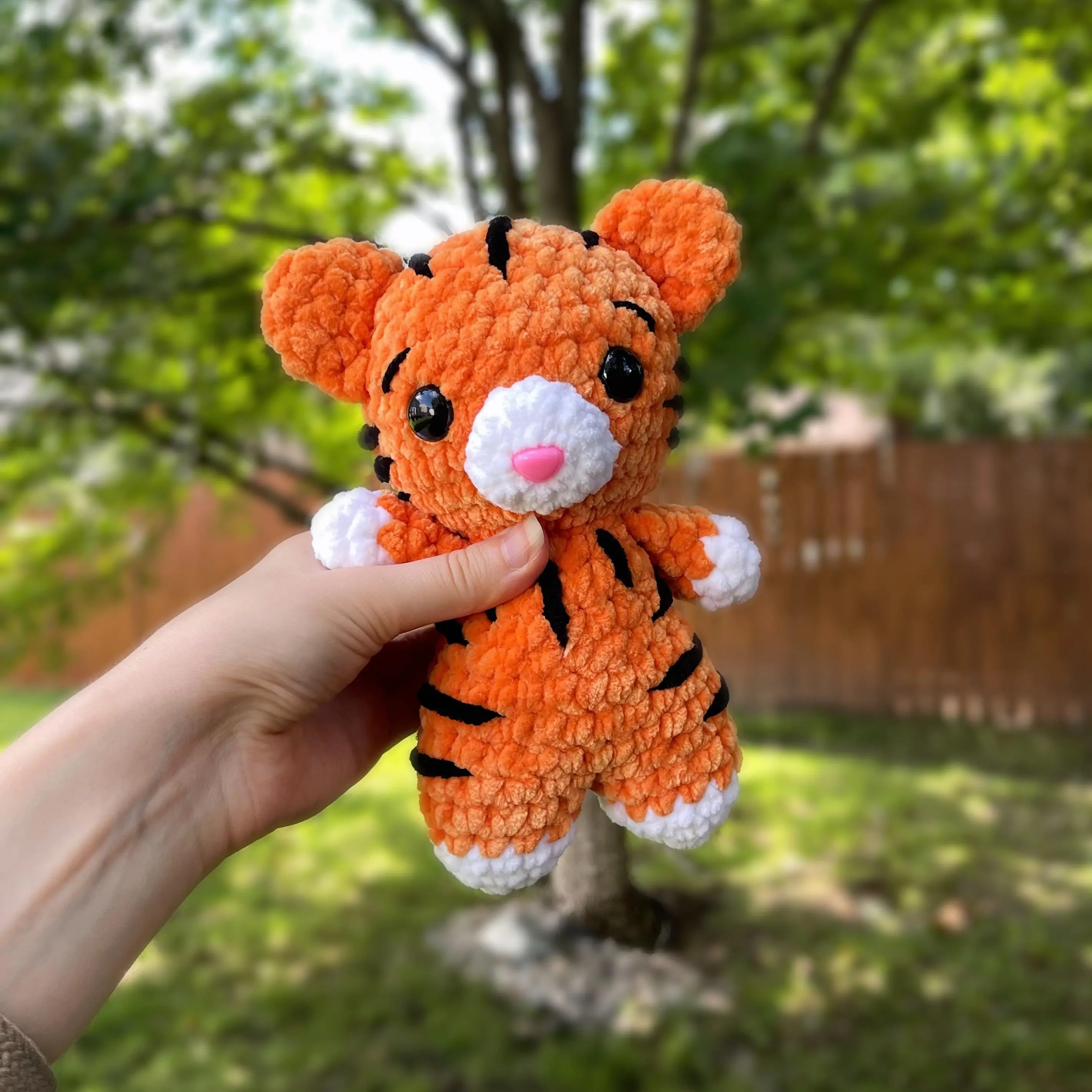 Handmade Crochet Small Tiger Plushie