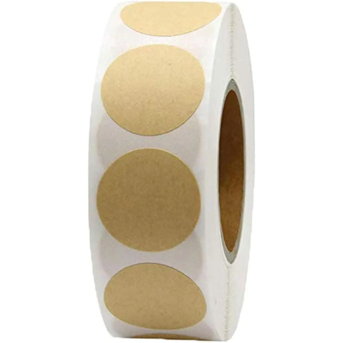1000 count 1 Inch Circle Dot Stickers Garage  Price Tag Sticker, Round Coding Labels Blank Yard  Price Stickers  Brown Dot Sticker for Office Student Classroom  Decorative (1 Inch)
